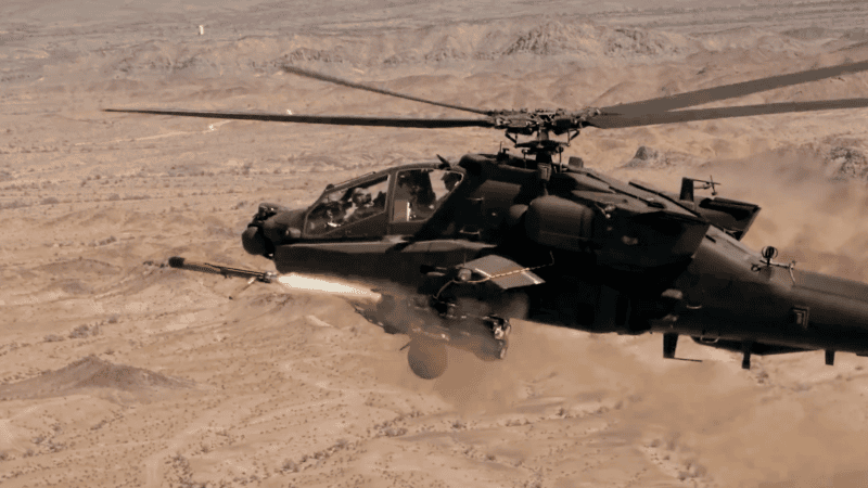 Odpalenie Altiusa 700 z AH-64E Apache