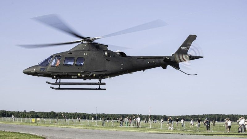 AW109 Trekker, podczas prezentacji na 100-lecie LAW