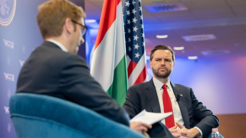 Wiceprezydent USA JD Vance na Węgrzech.