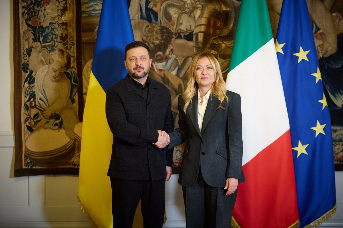 Zełenski we Włoszech. Tematami obrona powietrza i drony