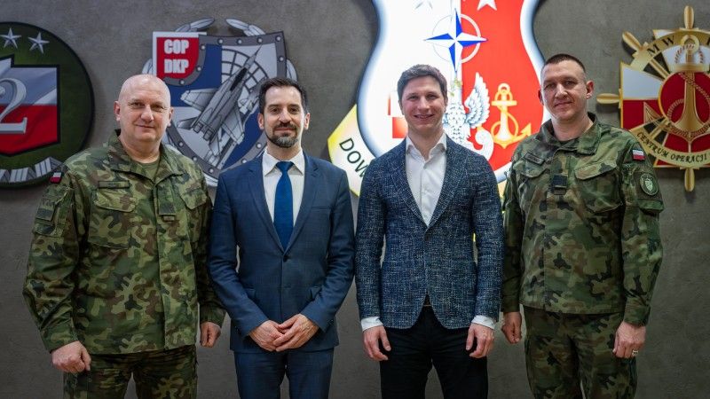 Spotkanie robocze przedstawicieli ICEYE oraz Dowództwa Operacyjnego RSZ.