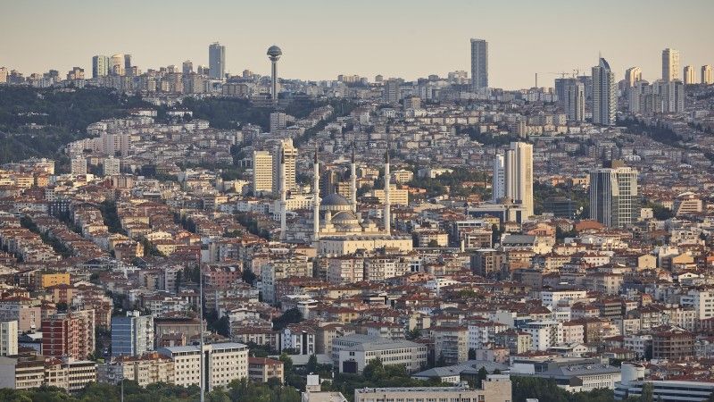 Panorama stolicy Turcji Ankary.