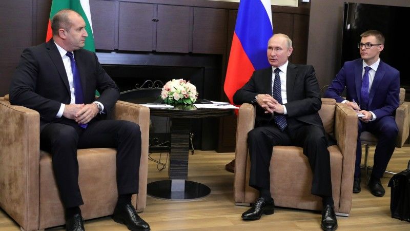 Radev with Russian president Vladimir Putin in Sochi, 22 May 2018