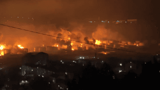 Port w Tuapse po ataku dronów