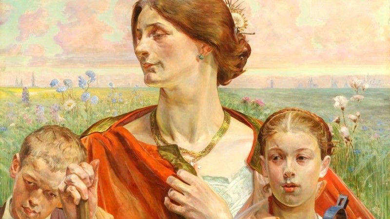 Obraz Jacka Malczewskiego "Ojczyzna".