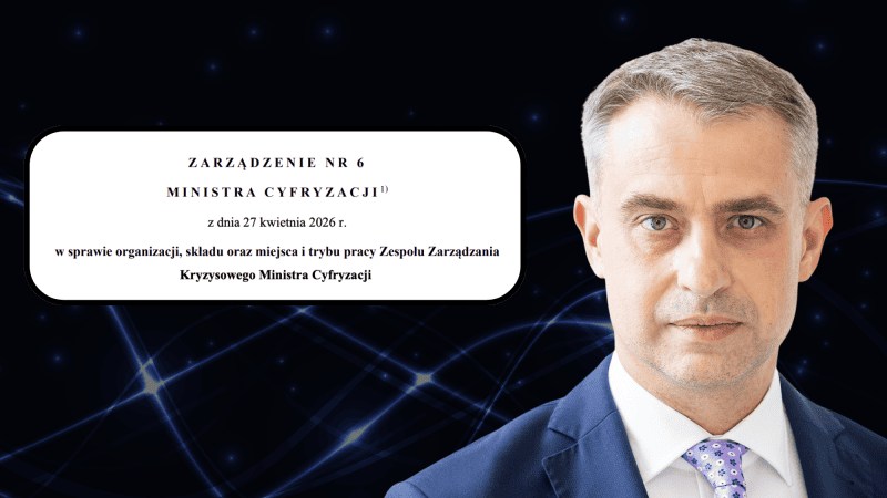 Nowe zarządzenie Ministra Cyfryzacji z 2026 roku wprowadza zmiany w funkcjonowaniu Zespołu Zarządzania Kryzysowego – aktualizując jego skład, zasady działania oraz tryb podejmowania decyzji.