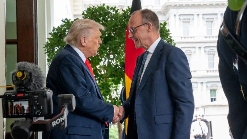 Prezydent Trump i kanclerz Merz
