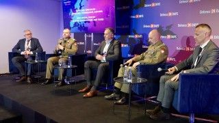 Uczestnicy panelu „Nowe siły specjalne - struktura, technologie, zadania" na Defence24 Days 2026.