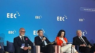Dariusz Lubera w czasie Europejskiego Kongresu Gospodarczego.