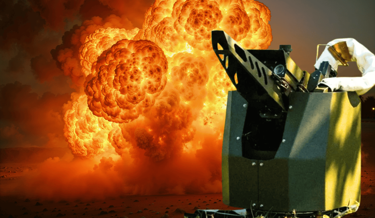 AI turrets destruct  Russian drones