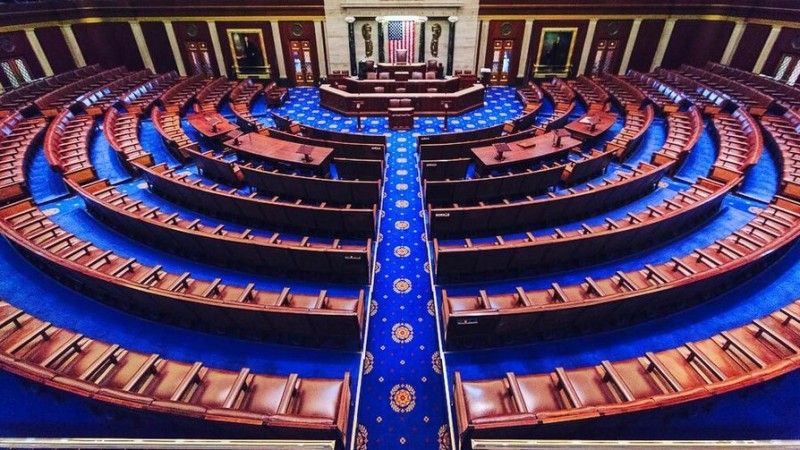United States House of Representatives chamber at the United States Capitol in Washington, D.C.