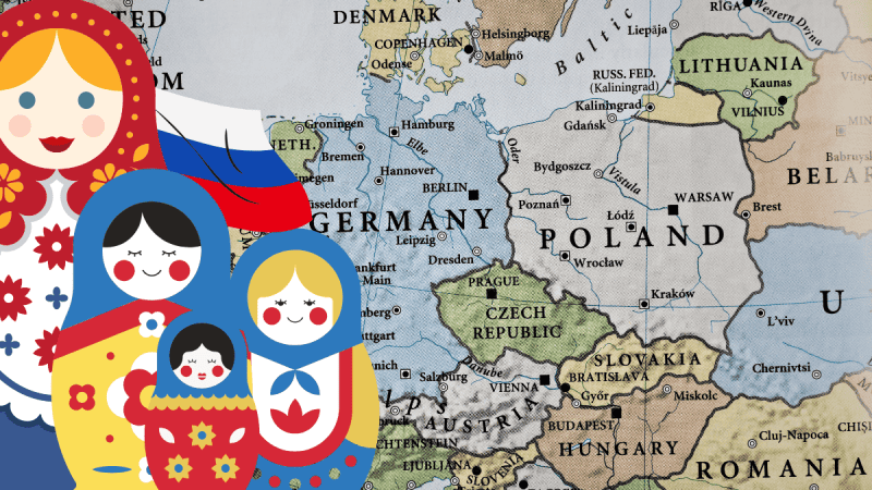 Polska Niemcy mapa rosja