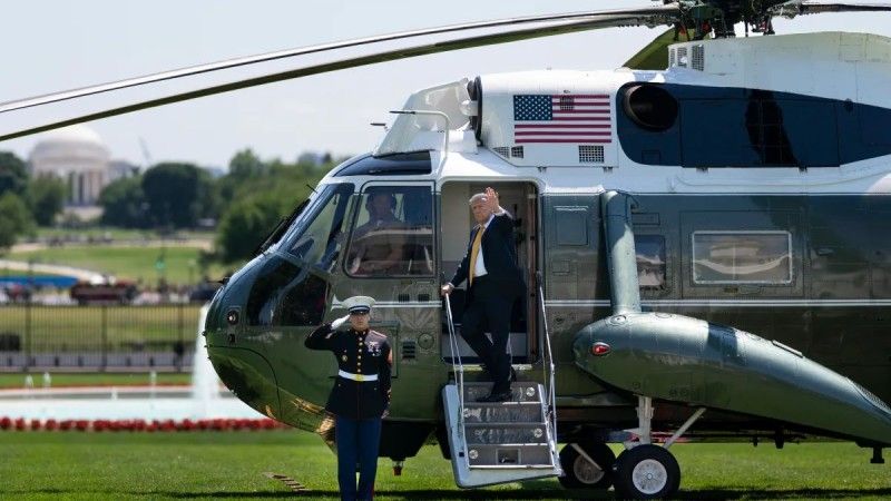 Prezydent Donald Trump wyrusza w drogę do Chin