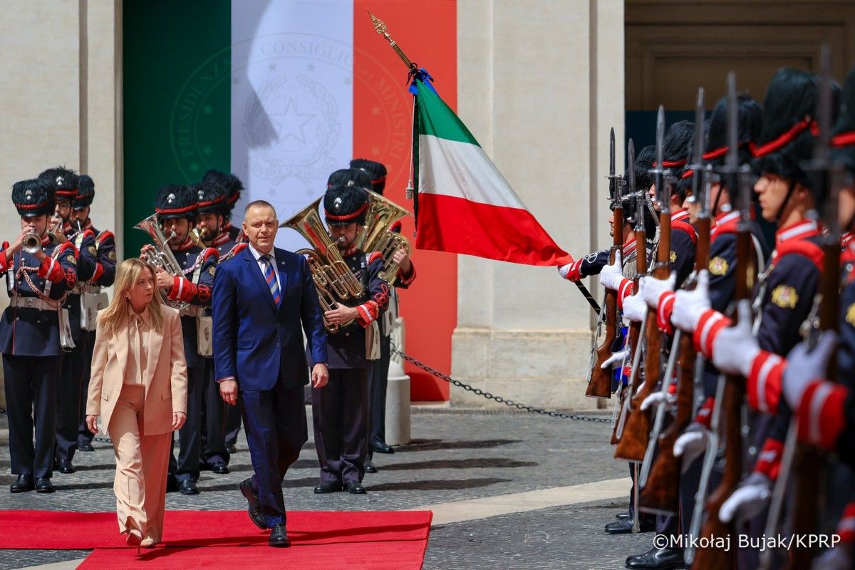 Prezydent Nawrocki we Włoszech. Spotkanie z Meloni