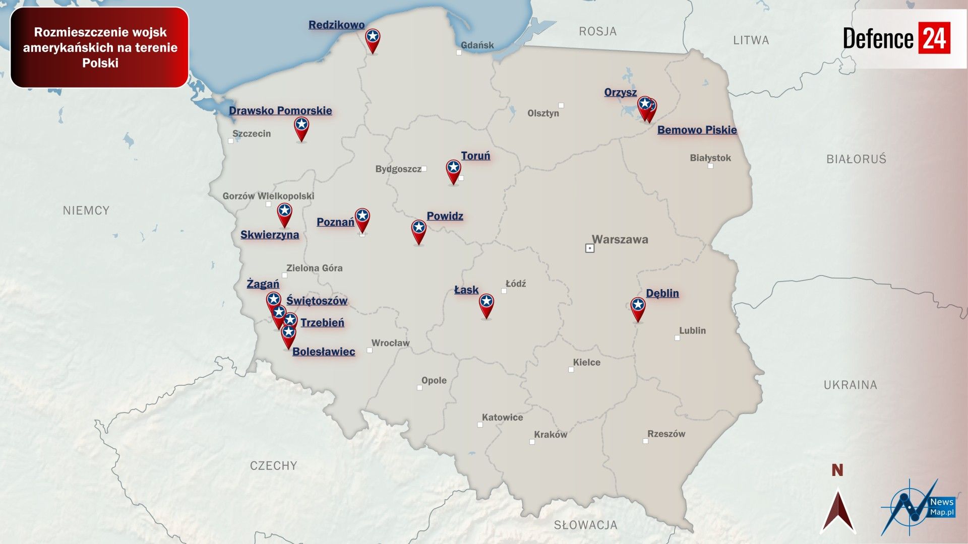 US troops in Poland [MAP]