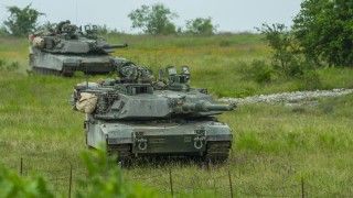 Czołgi M1A2SEPv3 z 278. pułku Kawalerii Pancernej, Gwardii Narodowej stanu Tennessee.