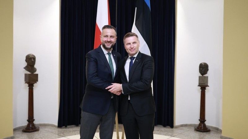 Minister Władysław Kosiniak-Kamysz oraz minister obrony Estonii Hanno Pavkur