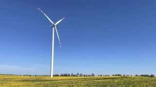Farma wiatrowa Gawłowice należąca do Polenergii.