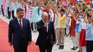 Spotkanie Xi Jinpinga i Władimira Putina w Chinach w maju 2026 r.