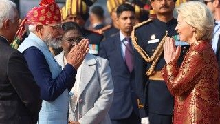 Narendra Modi and Ursula von der Leyen in New Delhi on 26 January 2026