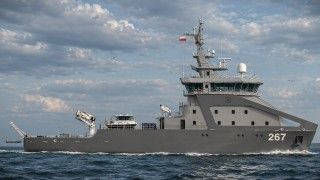 Najnowsza wizualizacja okrętu hydrograficznego projektu 876 Hydrograf.