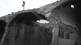 The Qasmiya Bridge of the Litani River, which connects Southern Lebanon to the rest of the country, after it was destroyed by the Israeli Defense Forces on 22 March 2026 during the war.