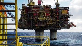 Norwegian oil rig Statfjord A