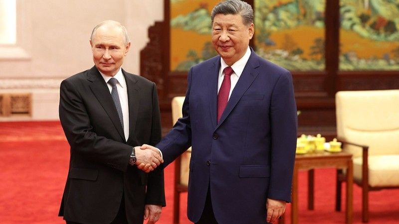 Russian President Vladimir Putin meeting with the Chinese leader Xi Jinping on May 20, 2026