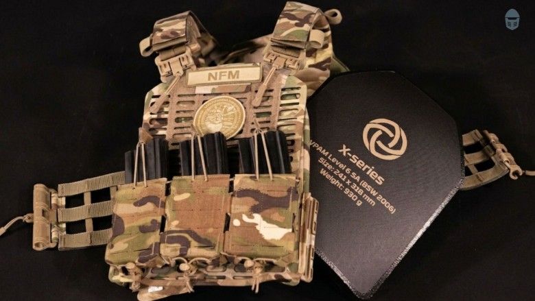 kamizelka plate carrier, sztywny wkład balistyczny