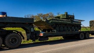 Ukraiński BMP-1 z wieżą Guardian 30.