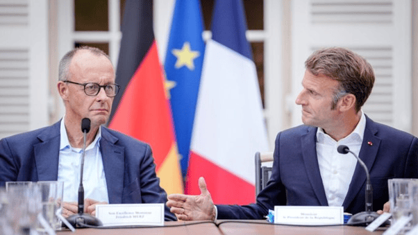German Chancellor Merz and French President Emmanuel Macron