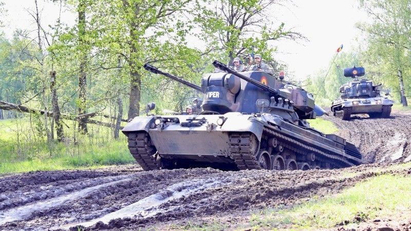 Rumuńskie zestawy przeciwlotnicze Gepard.