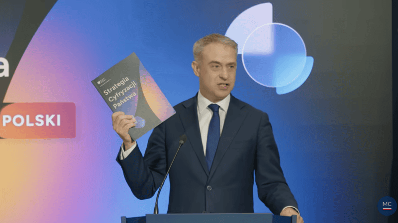 Minister Krzysztof Gawkowski ogłasza strategię cyfryzacji państwa