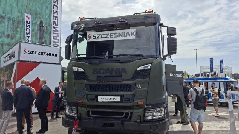 Wóz Scania firmy Szczęśniak