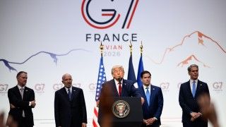 Donald Trump na szczycie G7.
