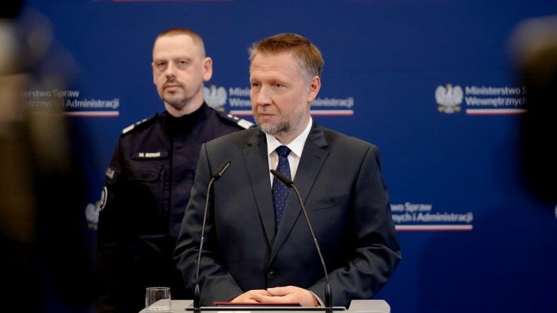 Konferencja prasowa ministra Marcina Kierwińskiego oraz ministra Tomasza Siemoniaka w sprawie zabójstwa w Białej Podlaskiej