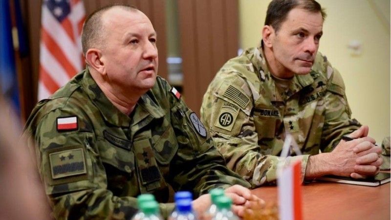Gen. Gromadziński i gen. Donahue
