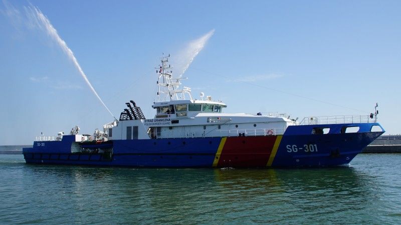 Patrolowiec SG-301 Generał Józef Haller z Morskiego Oddziału Straży Granicznej.
