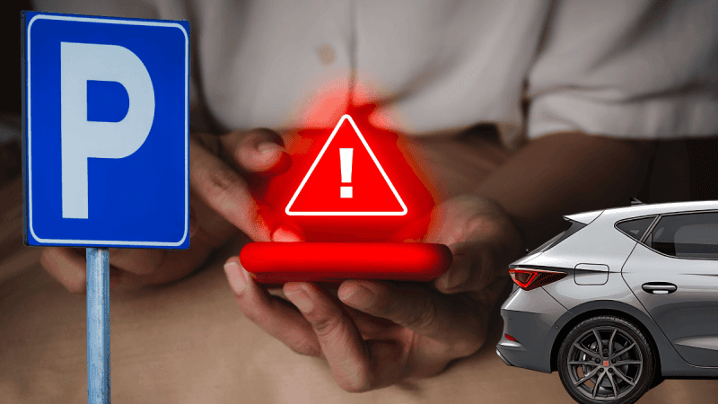 Ostrzeżenie przed fałszywymi wiadomościami SMS dotyczącymi opłaty parkingowej.