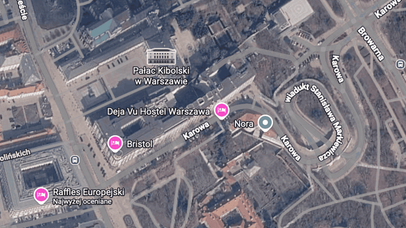 W Google Maps widnieje „Pałac Kibolski”