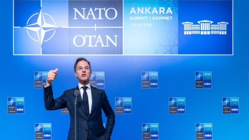 Mark Rutte podczas szczytu NATO w Ankarze