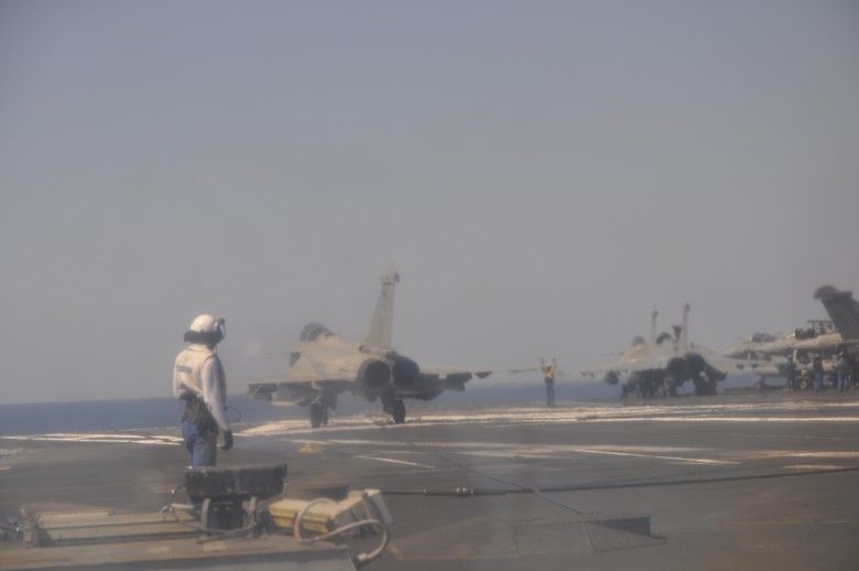 Rafale po lądowaniu
