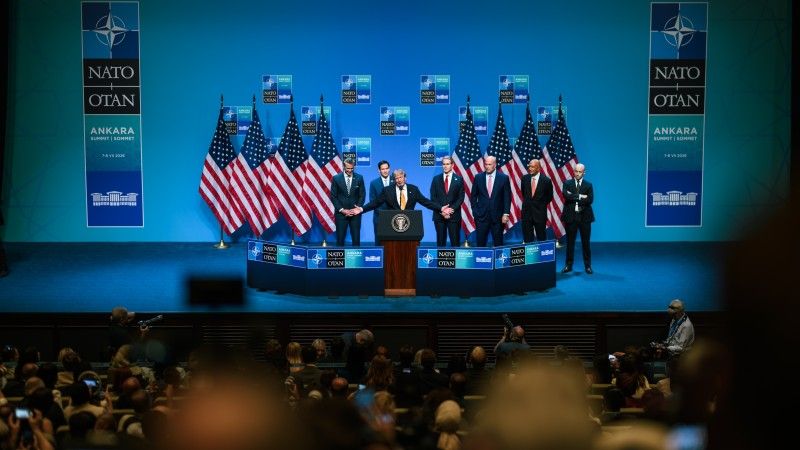 U.S. President Donald Trump at the NATO summit in Ankara 2026