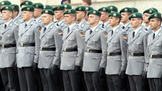 A formation of Bundeswehr recruits
