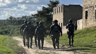 Funkcjonariusze Wydziału Zabezpieczenia Działań Straży Granicznej