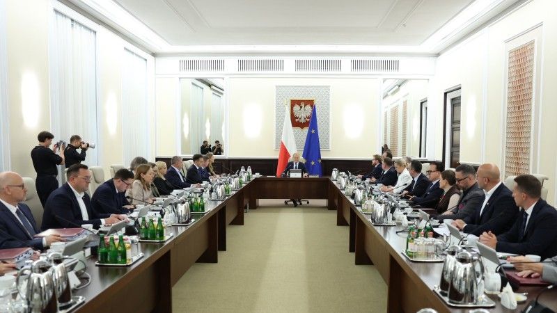 Posiedzenie Rady Ministrów w Polsce.