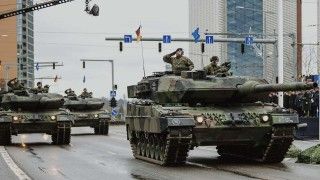 Defilada czołgi Leopard, brygada na Litwie