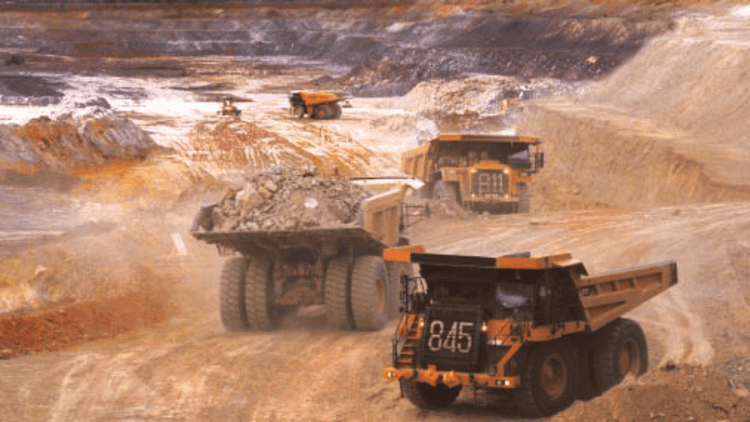 Essakane Mine pit in Burkina Faso