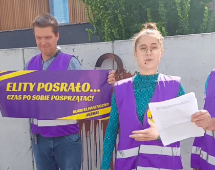 To najbogatsi powinni ponosić konsekwencje. Ruch klimatyczny Jazda uderza w elity