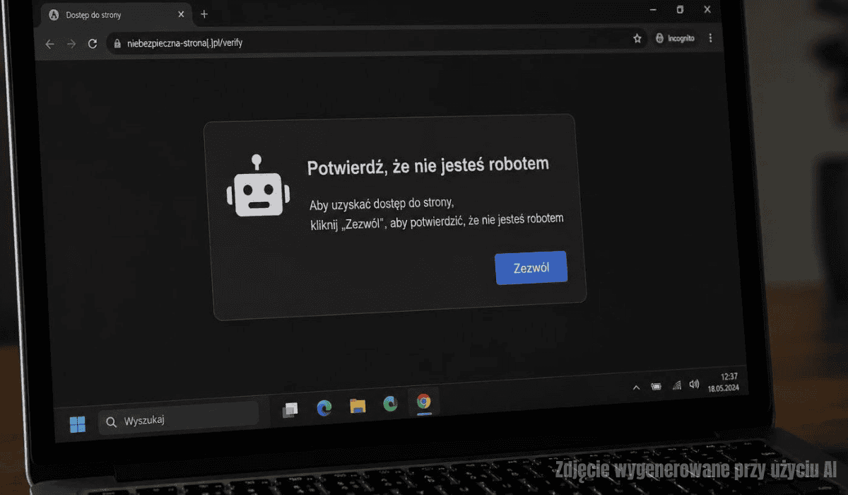 „Potwierdź, iż nie jesteś robotem”. Uwaga na fałszywe CAPTCHA